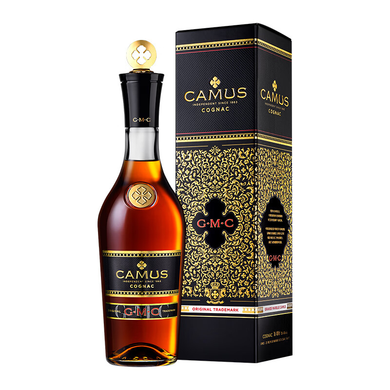 CAMUS 卡慕 皇冠GMC（新包装） 1000ml 法国原装进口 1L干邑白兰地 洋酒 752.84元