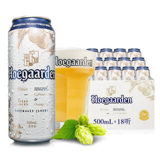 福佳(hoegaarden 小麦白啤酒福佳白 500ml*18听 整箱装 券后95.