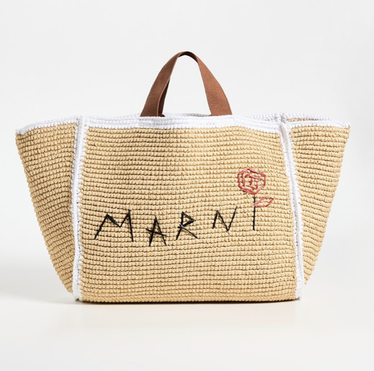 Marni 新款草编托特包 7折 $945（约6566元）