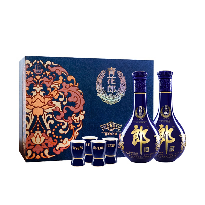 88VIP：LANGJIU 郎酒 郎 青花郎 53%vol 酱香型白酒 500ml*2瓶 1635.1元