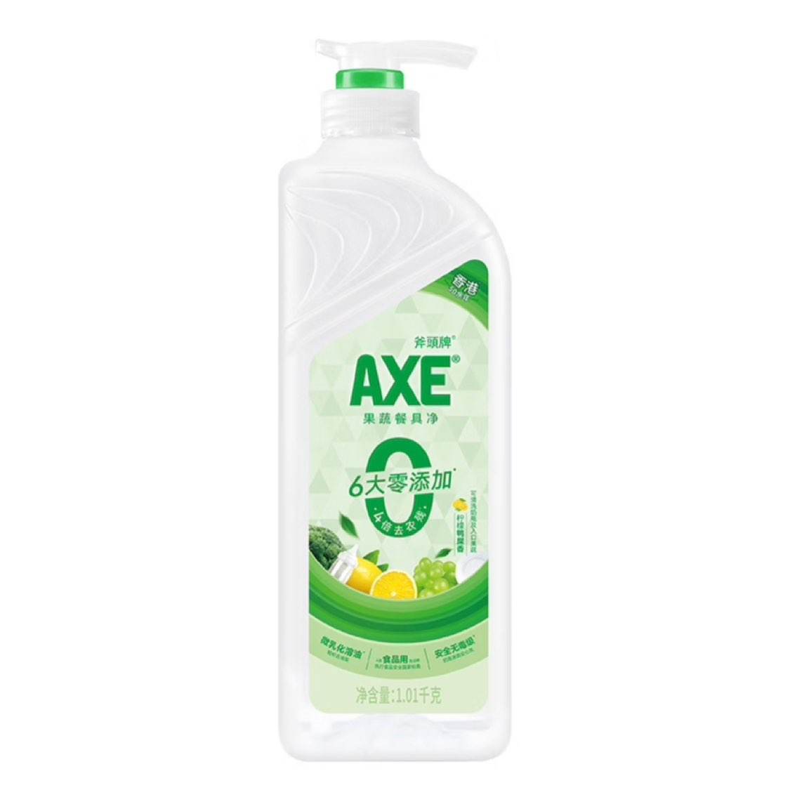 PLUS会员:斧头牌（AXE）洗洁精 鸭屎香1.01kg*5瓶 59.53元包邮（合11.91元/瓶）