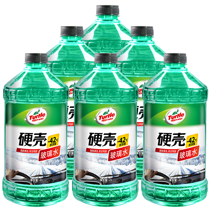 PLUS会员：龟牌 硬壳 G-4083 液体玻璃水 -42℃ 2L *6瓶 39.57元（需领券）