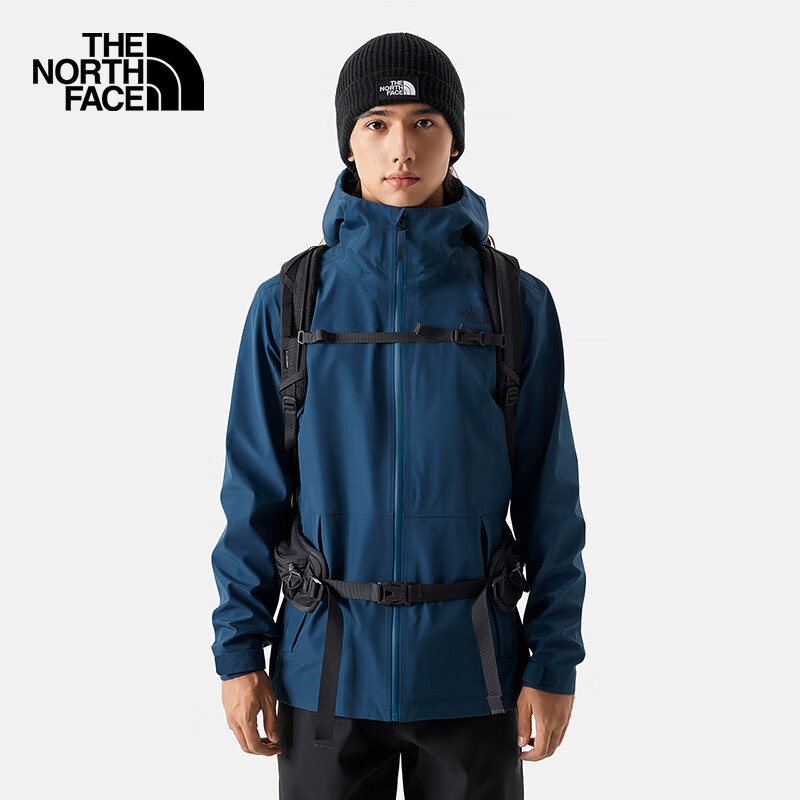 THE NORTH FACE 北面 冲锋衣男户外舒服防风硬壳夹克外套7QR5 蓝色/HDC XXL ￥886.01