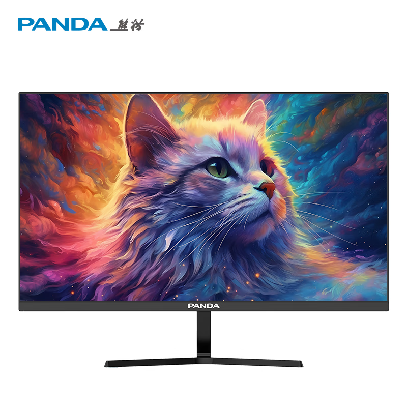 PANDA 熊猫 23.8英寸 FHD 原生100Hz IPS高清面板 滤蓝光不闪屏 家用办公轻电竞显