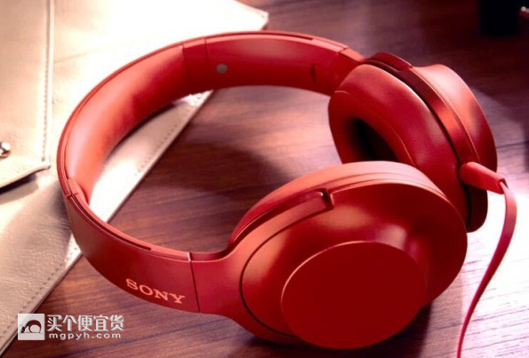 索尼(sony mdr-100aap h.ear系列耳机 波尔多红$599