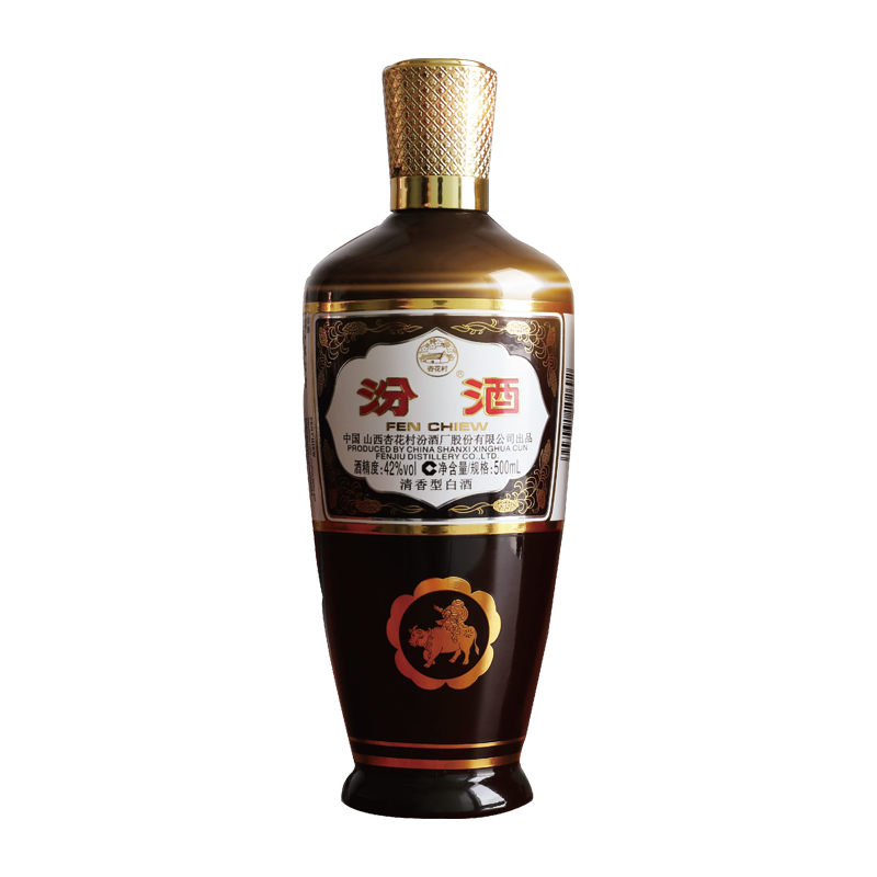 PLUS会员：汾酒 出口型 摩登棕 42﹪vol 清香型白酒 500ml 单瓶装*4件 243元（合60