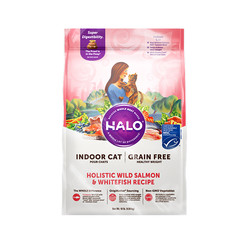 HALO 健美体态系列 鱼肉味成猫猫粮 4.54kg 379元