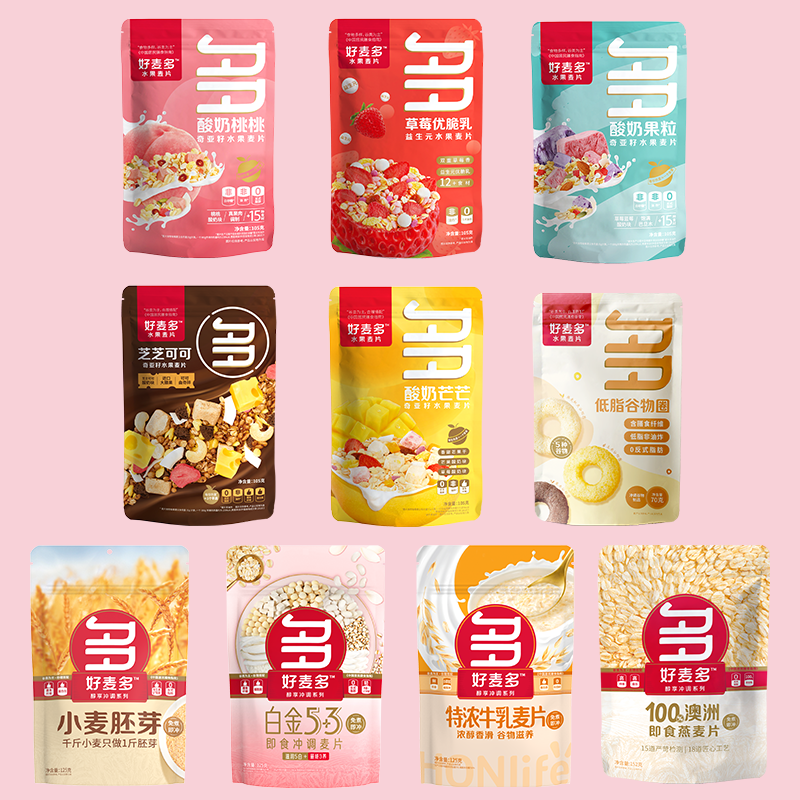 好麦多 酸奶水果麦片5袋*105g 券后29.9元