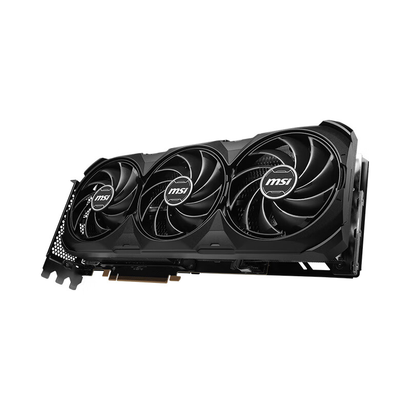 PLUS会员：MSI 微星 万图师 GeForce RTX 4070 Ti SUPER 16G VENTUS 3X BLACK OC 独立显卡 5549