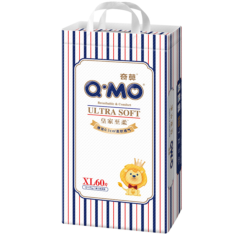 Q·MO 奇莫 皇家至柔系列 纸尿裤 XL60片 125元（需用券）