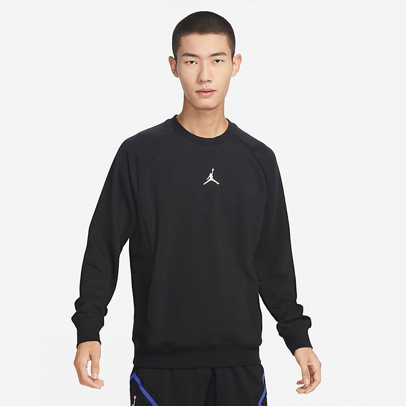 NIKE 耐克 Jordan 经典飞人logo印花圆领套头长袖针织衫 男款 黑色 DV1287-010 201元