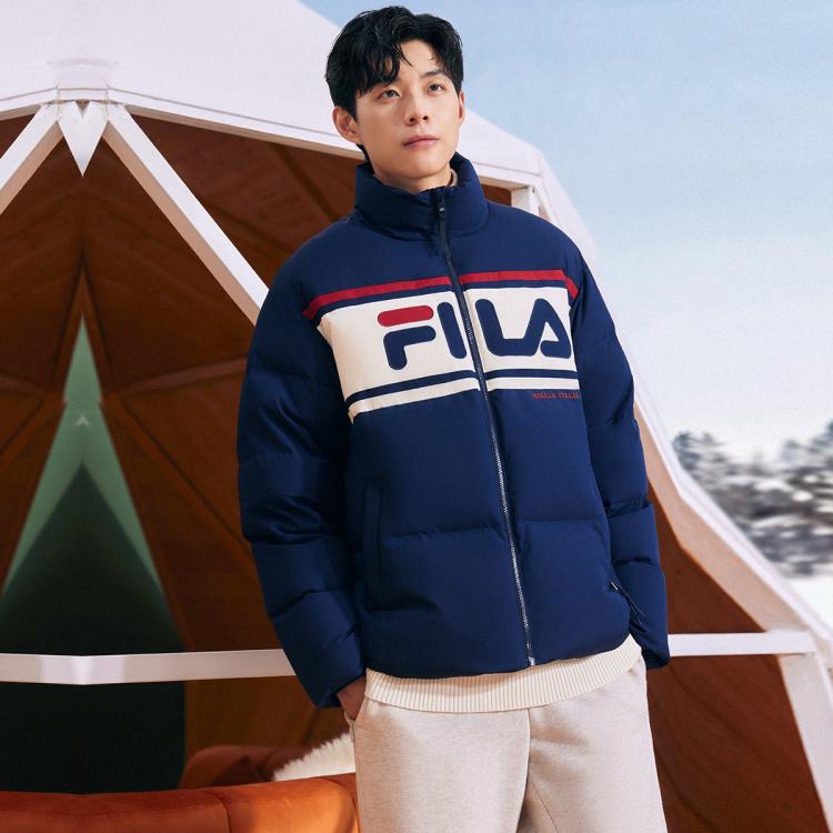 FILA 斐乐 羽绒服男女同款时尚休闲百搭舒适保暖简约立领羽绒服 709元（需用