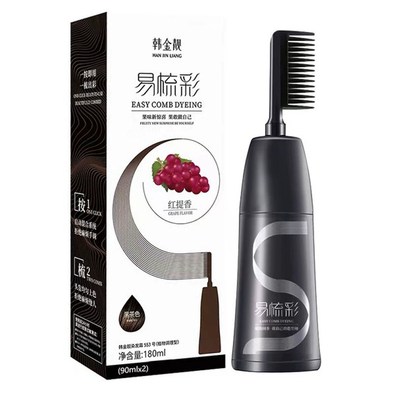 韩金靓易梳彩植物染发剂180ml 券后19.9元