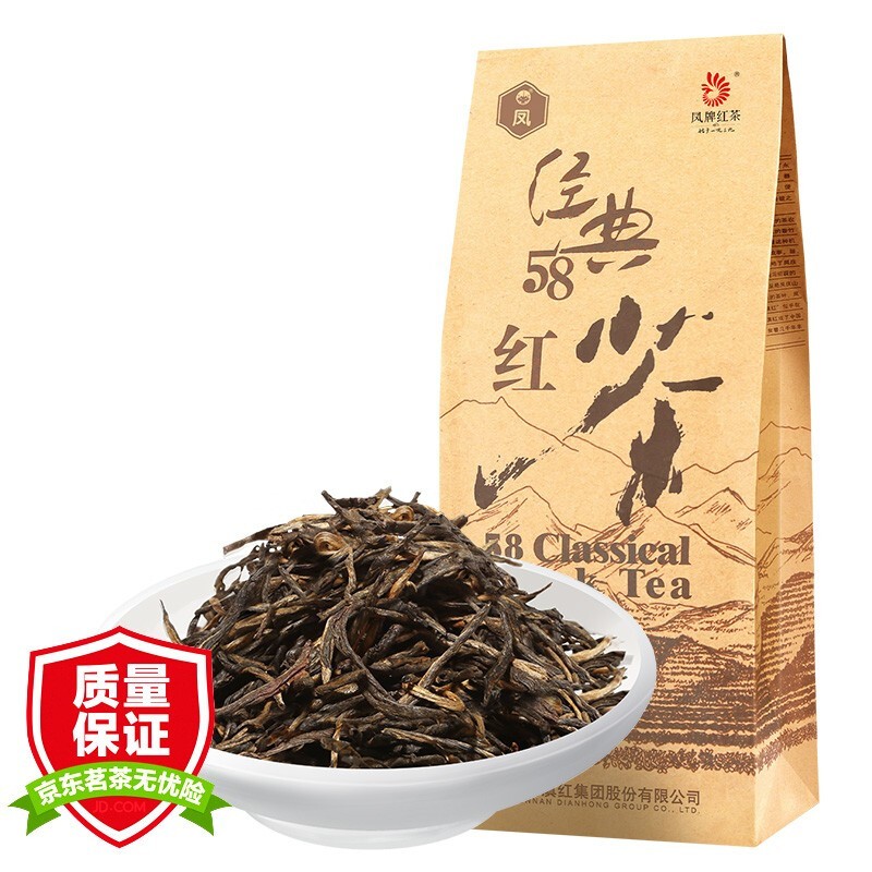 凤牌 凤庆滇红茶 2024年 经典58 特级红茶 200g 68.04元