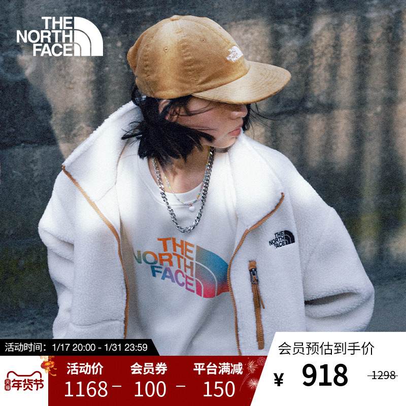 北面 预TheNorthFace北面抓绒上衣女仿羊羔绒户外舒适保暖秋|81S2 868元（需用券