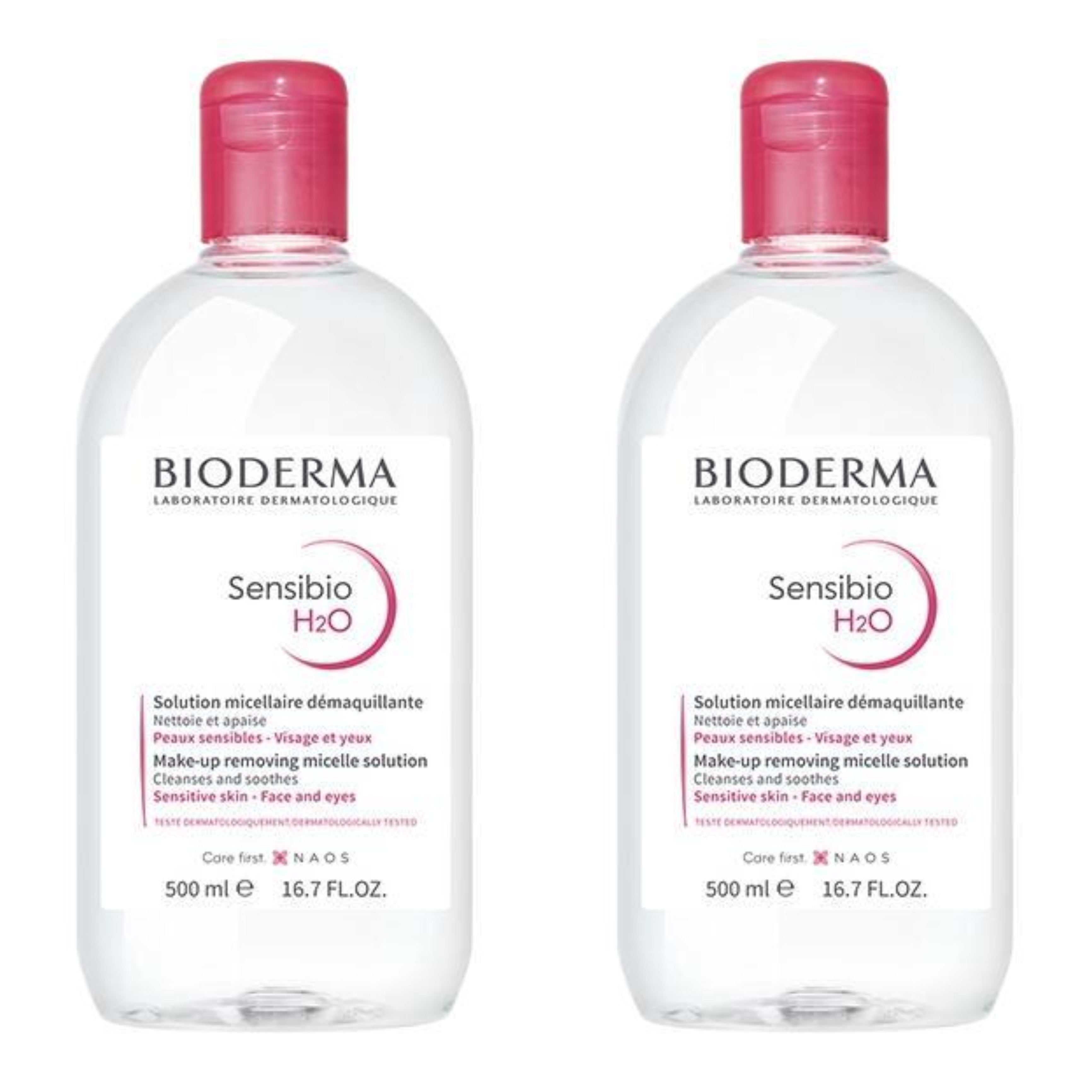 BIODERMA 贝德玛 卸妆水粉水500ml*2 108.58元（需用券）