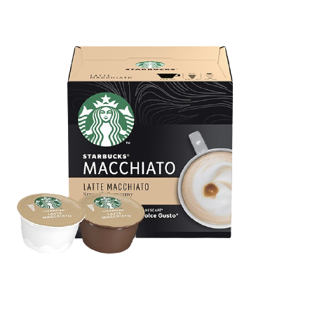 STARBUCKS 星巴克 ?STARBUCKS 星巴克 多趣酷思 中度烘焙 咖啡胶囊 拿铁玛奇朵 129g