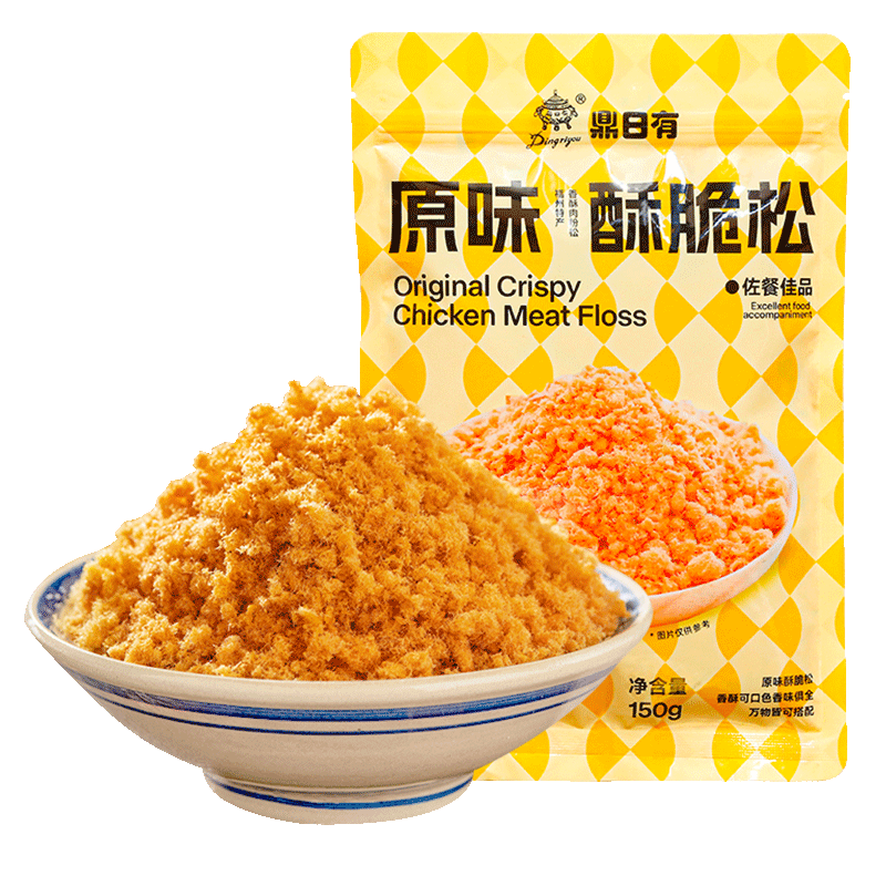 需首购: 鼎日有 原味酥脆松 150g 7.95元包邮