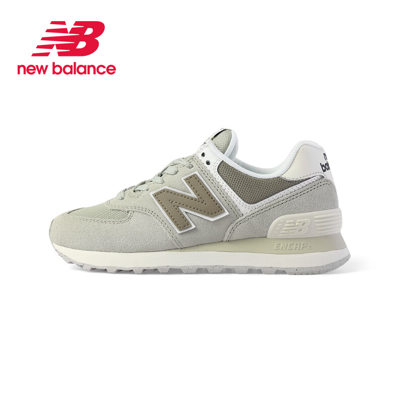 new balance 复古运动休闲鞋 WL574DP2 浅橄榄绿 338.28元