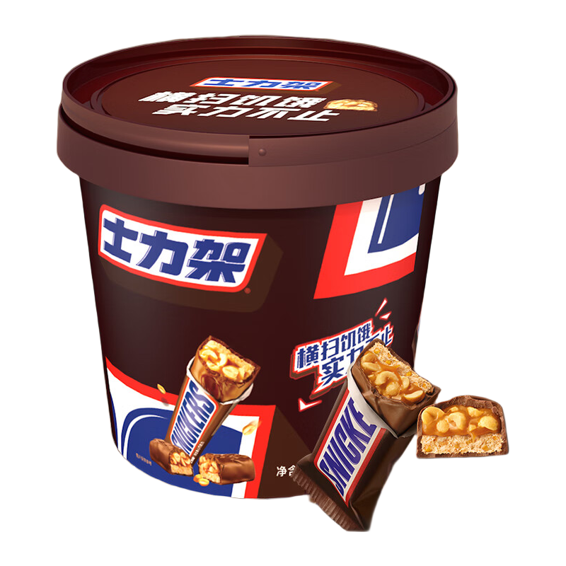 移动端、京东百亿补贴：SNICKERS 士力架 花生夹心巧克力 300g 14.27元（需用券