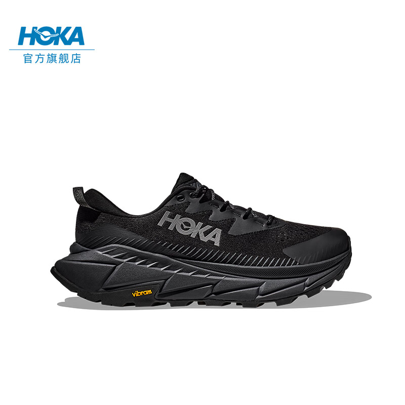 HOKA ONE ONE 男女款夏季天際線X徒步鞋SKYLINE-FLOAT X 戶外透氣 黑色 / 黑色 42 619