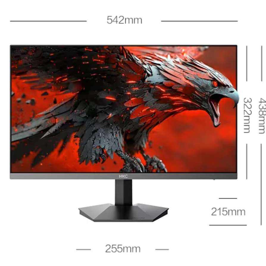 HKC 惠科 猎鹰2 G27H2 27英寸 IPS G-sync FreeSync 显示器（2560×1440、180Hz、123﹪sRGB、