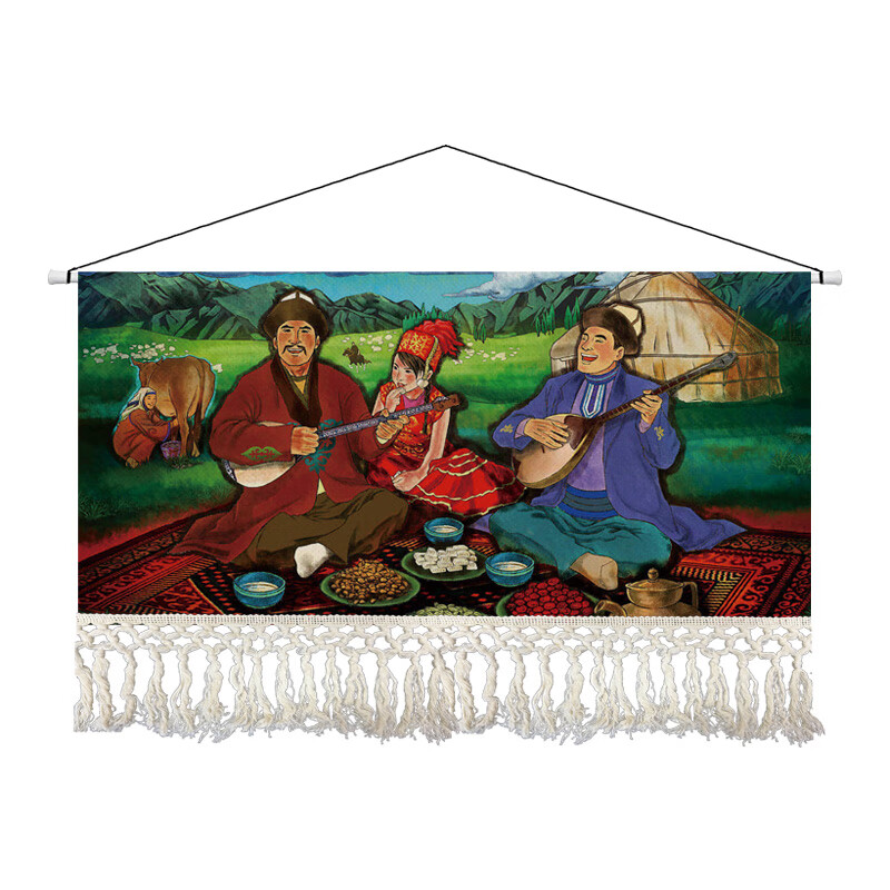 SHAOMENG 芍萌 挂毯 客厅装饰壁毯 80cm*40cm 油画风景 63.6元（需用券）