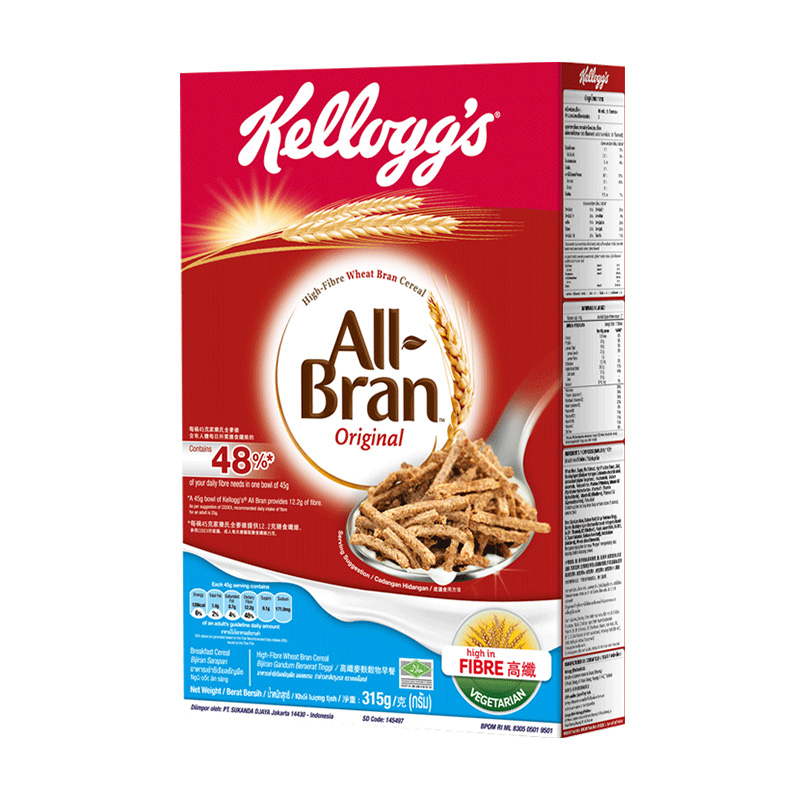 Kellogg's 家乐氏 原装进口即食营养冲饮五谷粗粮膳食纤维麦片早餐全麦维麦