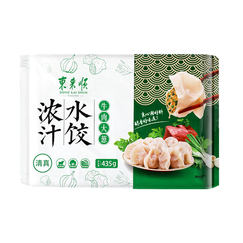 plus会员：东来顺 牛肉大葱水饺435g（24只装）*6件 77.64元（合12.94元/件）