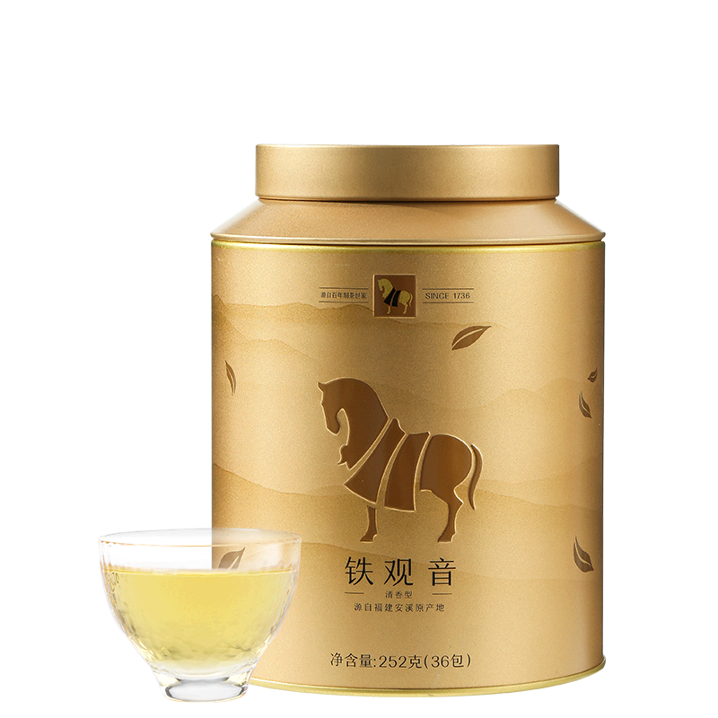 bamatea 八马茶业 Plus：八马茶业 安溪铁观音 礼袋装 252g 55.28元（需买2件，共1