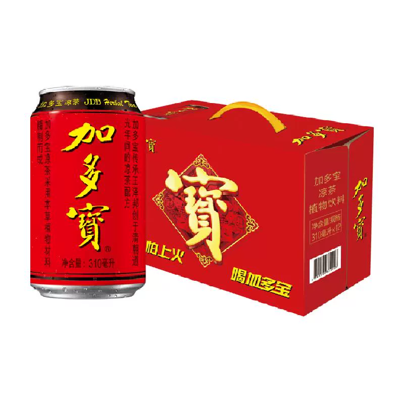 JDB 加多宝 凉茶饮料310ml*12罐整箱 ￥23.55