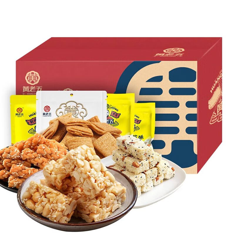 黄老五 休闲零食礼包 626g 17.7元（需领券）