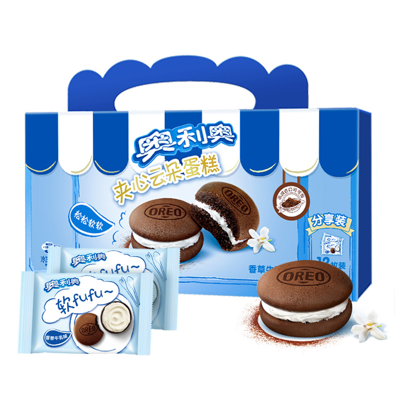 88VIP：OREO 奥利奥 夹心云朵蛋糕 香草牛乳味 264g 14.68元（需买3件，需用券）