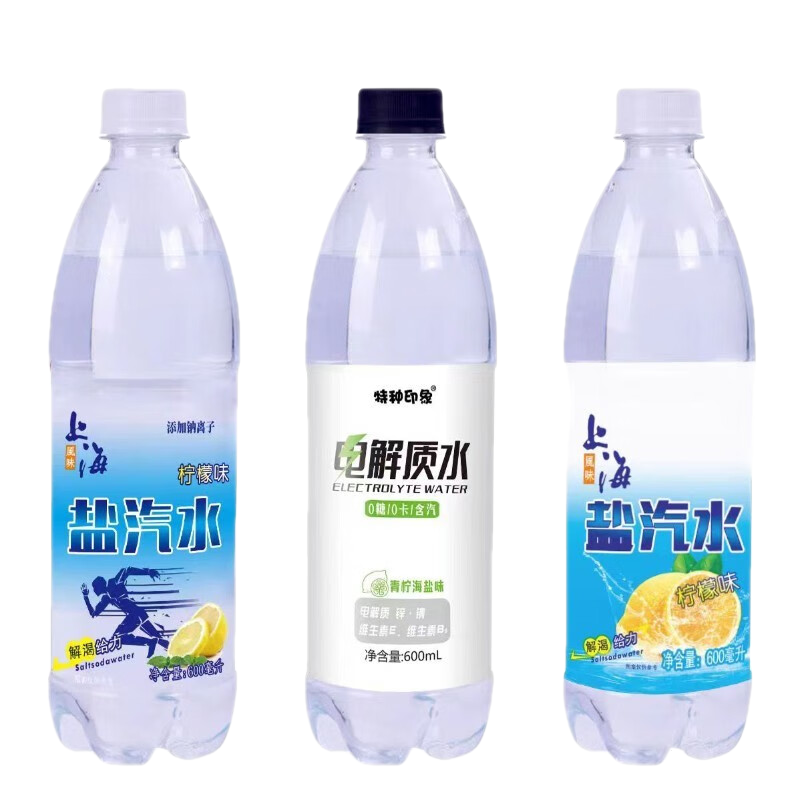 特种印象 上海盐汽水 600ml*24瓶 整箱装 19.23元 包邮（合0.8元/瓶）