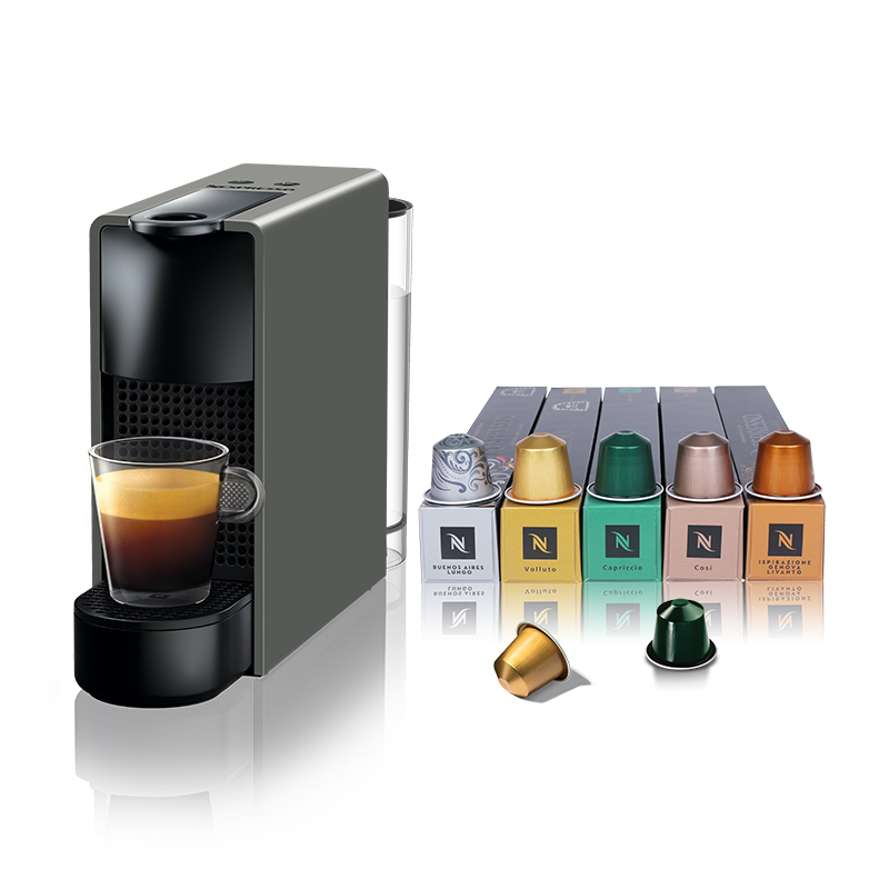 NESPRESSO 浓遇咖啡 奈斯派索 胶囊咖啡机及胶囊咖啡套装 Essenza mini意式全自动