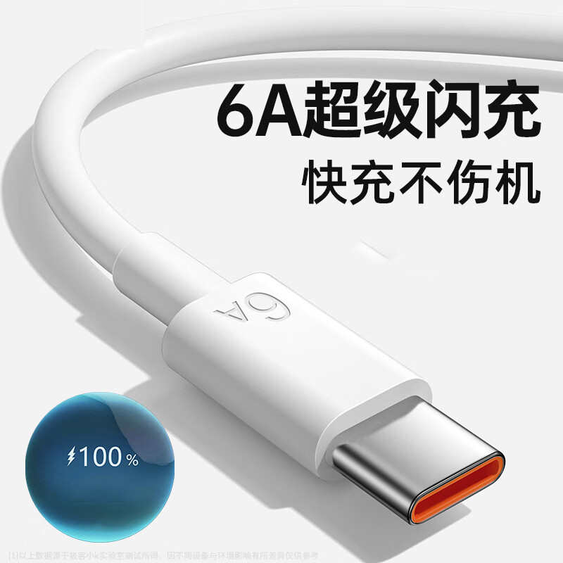 季烁 6A Type-C 数据线 66W 1.5米 3条 2.93元（需买3件，需用券）