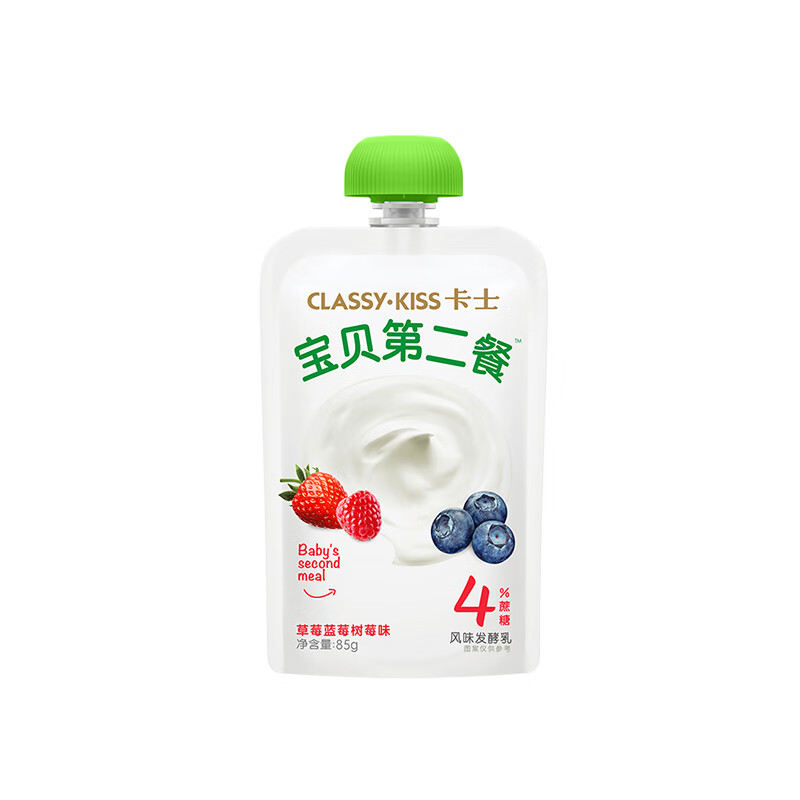 卡士 宝贝第二餐酸奶 85g*11袋 草莓蓝莓树莓味 69.9元（需用券）