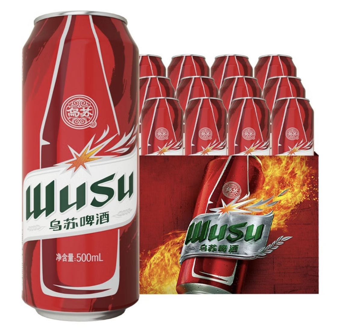 PLUS会员:乌苏啤酒（wusu）大红乌苏500mL*12罐*3件 138.59元包邮（折46.19元/件）