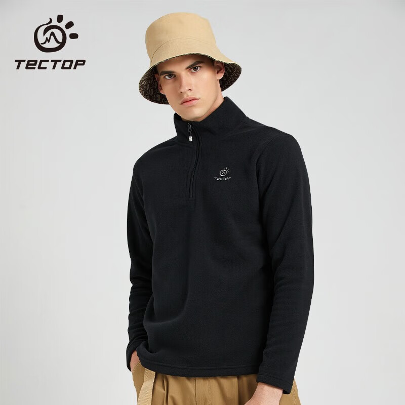 TECTOP 探拓 男女同款立领抓绒衣 WZRY034 ￥41.12