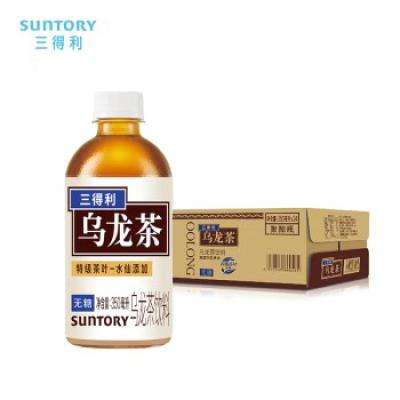 PLUS会员：三得利 无糖乌龙茶饮料 0脂0能量0糖 350ml*24瓶整箱装 46元包邮（需