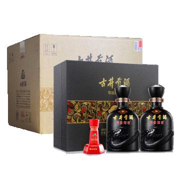 双11预售：古井贡酒 古8 年份原浆 50度 浓香型白酒 500ml*2瓶*4套 礼盒 整箱装 