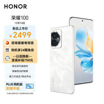 HONOR 荣耀 100 5G智能手机 12GB+256GB ￥2459