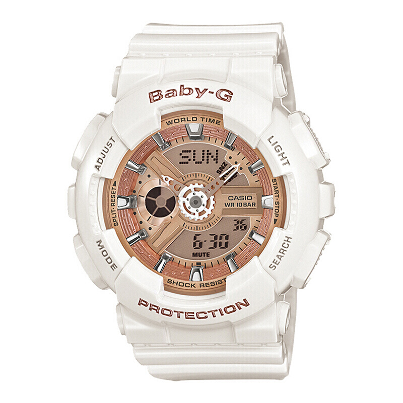 CASIO 卡西欧 BABY-G系列 BA-110系列 独角兽限量海洋之心女士石英表 530元（需用