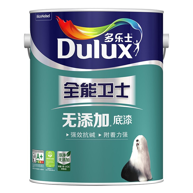 Dulux 多乐士 A914-65660 全能卫士无添加底漆 白色 5L 209元