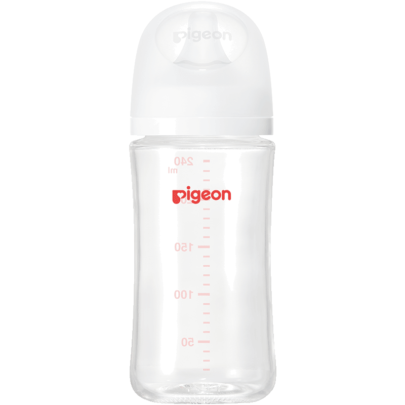 贝亲（Pigeon）婴儿玻璃奶瓶 自然实感第3代 宽口径 240ml AA188 L号6个月以上 77.