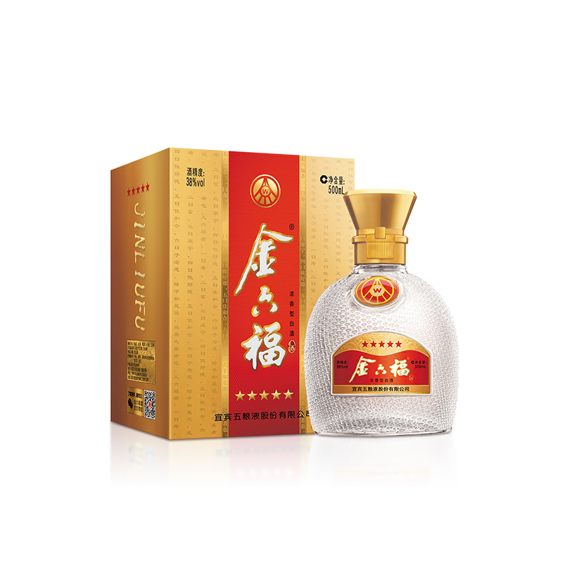 金六福 星级系列 五星 38%vol 浓香型白酒 500ml 280元