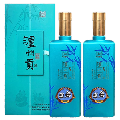 泸州老窖 泸州贡 翡绿 52度 浓香型白酒 500ml*2瓶 99元包邮（需用券）