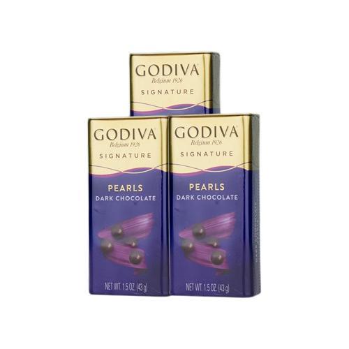 GODIVA 歌帝梵 巧克力豆 纯可可脂黑巧 43g*3 54.35元