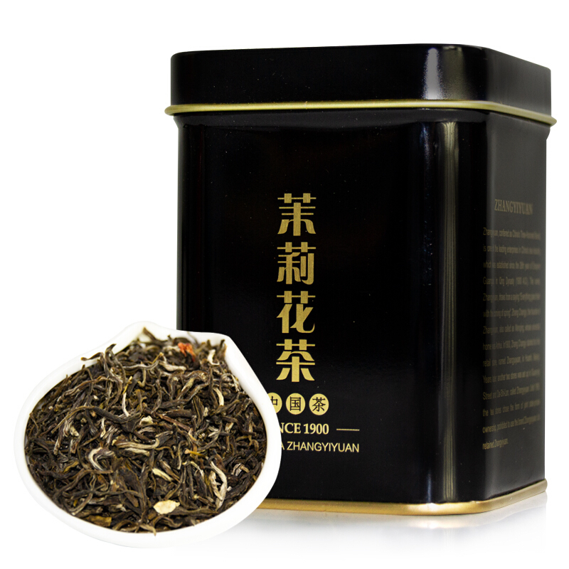 张一元 特级 茉莉花茶 50g 黑罐 33.72元（需买4件，需用券）