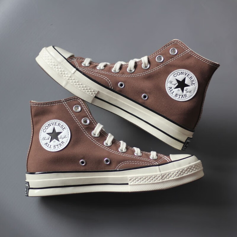 CONVERSE 匡威 帆布鞋男鞋女鞋1970s情侣高帮运动休闲鞋板鞋A02755 A02755C摩卡棕